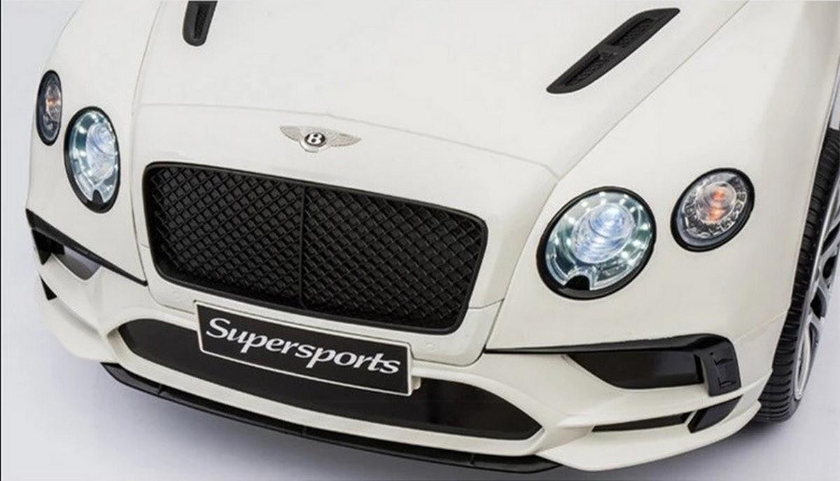 Электромобиль Bentley Continental Supersports белого цвета  